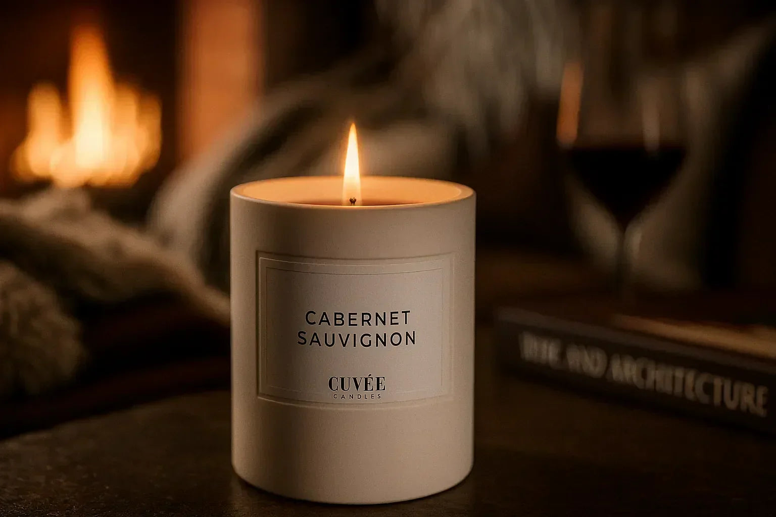 Cabernet Sauvignon Duftkerze: Chalet-Atmosphäre für Winterabende