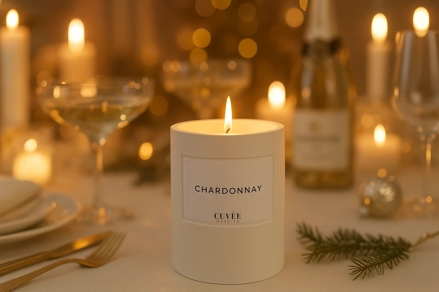 Chardonnay Duftkerze: Glamour für die festliche Saison